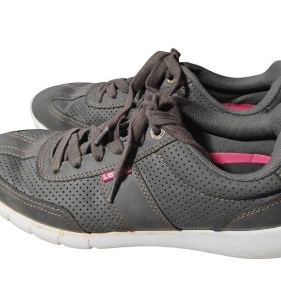 Levi's Dark Gray Sneakers with White Sole - Picture 2 of 10